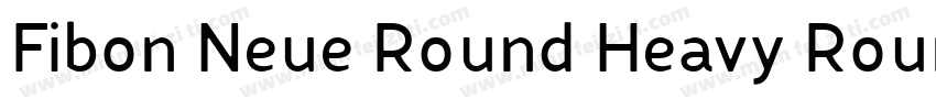 Fibon Neue Round Heavy Round字体转换